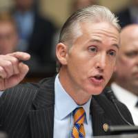 Rep. Trey Gowdy questions a witness during the House Oversight and Government Reform Committee\'s hearing on Benghazi in Washington on May 8, 2013. Gowdy, the Republicans\' newest point man on the Benghazi attack, is a seasoned prosecutor determined to apply his well-honed courtroom skills to an election-year examination of the Obama administration\'s actions. | AP