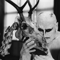 Primal forces: Akaji Maro, the butoh master who has headed his Dairakudakan company for more than 40 years, in a scene from “Mushi no Hoshi” (“Planet of Insects”), his latest dance production that’s now on in Tokyo. In contrast to insects’ “wisdom,” he believes we humans are “wringing our own necks.” Insects inspire butoh master Maro