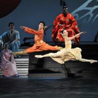 On a high: An uplifting moment in David Bintley’s version of “The Prince of the Pagodas,” his swan song as artistic director for dance at the New National Theatre, Tokyo, where he created and first staged it in 2011, early in his four-year tenure. David Bintley bows out with a 'Pagoda' set in Japan