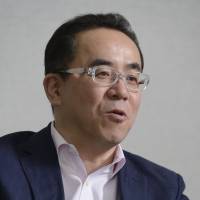 Yosuke Matsuda, president of Square Enix Holdings Co., is interviewed in Tokyo on Monday. | BLOOMBERG