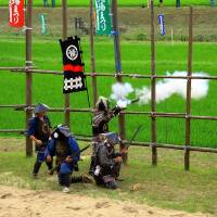 Shooting Demonstration by the Nagashino Shitaragahara Firearm Troops. |   &#169; JEAN-BAPTISTE HUYNH