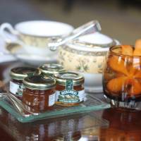 Step by step: Parents can sip an afternoon cup of tea and enjoy sandwiches, eclairs, macaroons and scones with jams as their children enjoy a kids\' version of the menu. | DANIELLE DEMETRIOU