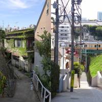 Upstairs, downstairs: Tokyo is full of tiny streets that change in elevation rapidly. | REBECCA MILNER
