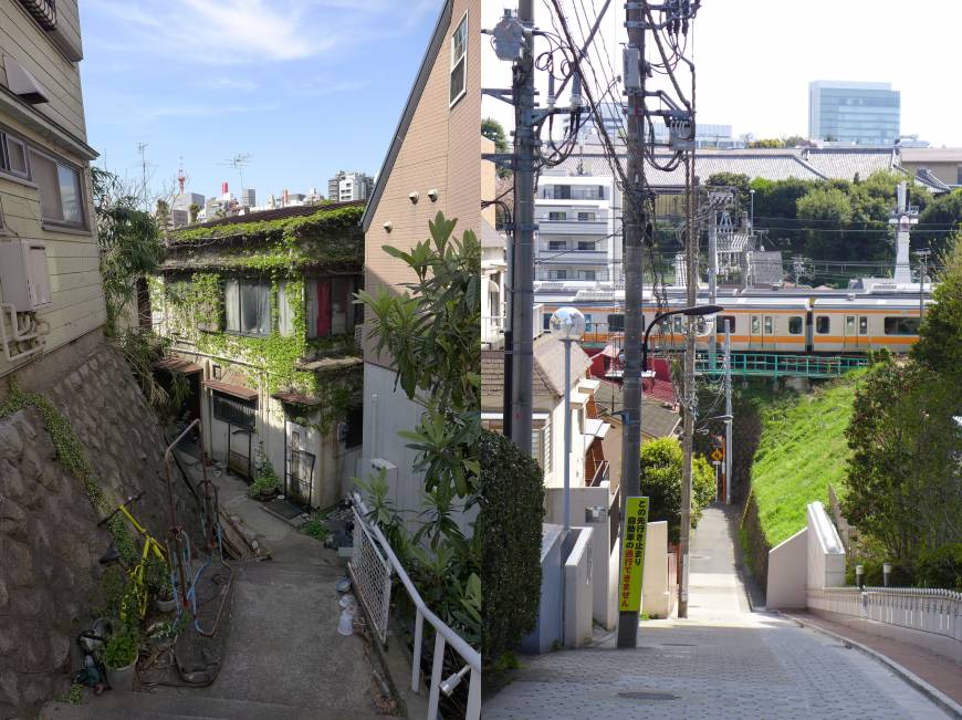 Upstairs, downstairs: Tokyo is full of tiny streets that change in elevation rapidly.