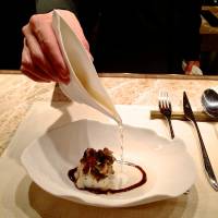 Asian accent: A refined cod dish at Jean-Georges Tokyo. | ROBBIE SWINNERTON