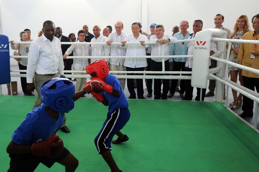 new sports center symbol of haiti s recovery the japan times