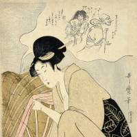 Kitagawa Utamaro\'s \"Child\'s Nightmare of Ghosts\" (1789-1801) OWNED BY KUMON INSTITUTE OF EDUCATION | &#169; LEANDRO ERLICH STUDIO; PHOTO BY NAKAMICHI ATSUSHI /NACÁSA &amp; PARTNERS