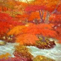 Genso Okuda\'s \"Oirase Ravine: Autumn,\" (1983)  | YAMATANE MUSEUM OF ART