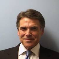 This image provided by the Austin Police Department shows Texas Gov. Rick Perry while being booked on Tuesday. | AP