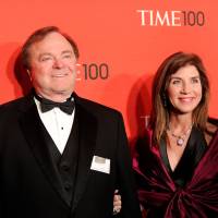 Continental Resources CEO Harold Hamm and his wife, Sue Ann, are seen at the TIME 100 gala, an event celebrating the 100 most influential people in the world, in New York in April 2012. | AP