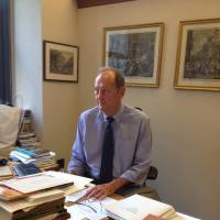 Gifted in many ways: Former New Jersey Sen. Bill Bradley, a U.S. Olympic Hall of Famer, is seen at his New York City office earlier this month. | COURTESY OF BILL BRADLEY