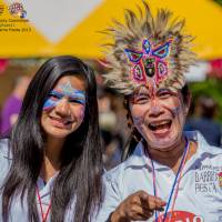 Fun from the Philippines: Staff welcome visitors to last year\'s Barrio Fiesta. | THE JOSÉ PARLÁ COLLECTION, NEW YORK