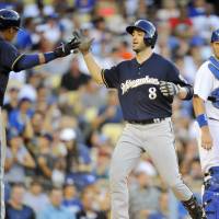 Key contributor: Brewers slugger Ryan Braun (8) has a team-leading 78 RBIs through Monday. Brewers enjoying turnaround despite recent struggles