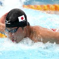 Lead by example: Kosuke Hagino, who beat Michael Phelps in the 200-meter medley final at the Pan Pacific Championships in Australia last month, will be a medal prospect for Japan at the Sept. 19-Oct. 4 Asian Games. Japan aiming to build for future at Asian Games