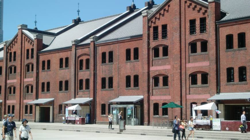 Yokohama Red Brick Warehouse, a Yokohama port icon. Yokohama events demonstrate respect for others’ culture, history