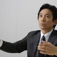 Masumi Minegishi, president and chief executive officer of Recruit Holdings Co., is interviewed in Tokyo on Tuesday. | BLOOMBERG