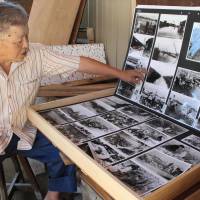 Kaneo Ogawa shows a collection of photos kept in a handmade wooden box at his home in Minami Ward, Nagoya. Ogawa, a local history researcher, spent months photographing the aftermath of Typhoon Vera, which killed more than 5,000 people in 1959 and remains the deadliest typhoon to strike Japan. Survivor looks to save images of deadliest typhoon to hit Japan