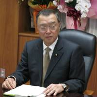 New trade minister Yoichi Miyazawa faces the media on Thursday. | KAZUAKI NAGATA