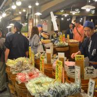Gourmet grail: The covered Nishiki Market has been in operation for centuries and offers artisanal produce for foodies of all stripes. | J.J. O\'DONOGHUE