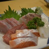 Thick cuts: A generous dish of sashimi at Sushi Masa. | J.J. O\'DONOGHUE