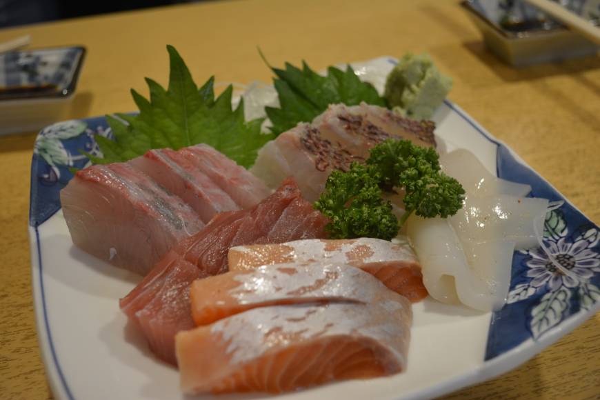 Sushi Masa Thick cuts: A generous dish of sashimi at Sushi Masa. | J.J. O'DONOGHUE