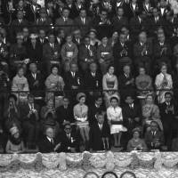 Welcoming the world: Emperor Hirohito speaks at the Opening Ceremony of the Tokyo Olympics on Oct. 10, 1964, at National Stadium. | AP