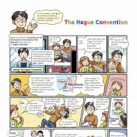 Abduction for dummies: Pictures from a Foreign Ministry pamphlet about the Hague Convention on child abduction. | AP