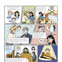Abduction for dummies: Pictures from a Foreign Ministry pamphlet about the Hague Convention on child abduction. | AP