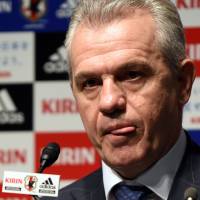 Getting to know you: National team manager Javier Aguirre answers a question at a news conference on Wednesday to name his squad for Japan\'s upcoming friendlies against Jamaica and Brazil. | AFP-JIJI
