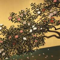 Gyoshu Hayami\'s \"Camellia Petals Scattering\" (1929), an Important Cultural Property.  | YAMATANE MUSEUM OF ART