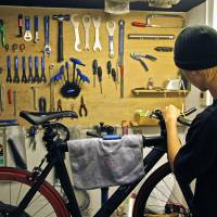 Tuning bikes at Diner. | KIT NAGAMURA