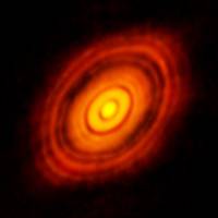 A protoplanetary disc with gaps where planets are forming surrounds the young star HL Tauri in this image released by the European Southern Observatory. | REUTERS