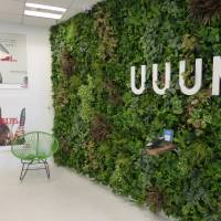 The entrance of production agency Uuum Corp. on the 34th floor of the Roppongi Hills luxury office complex in Tokyo displays its top \"YouTubers\" on its walls. | SHUSUKE MURAI