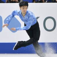 Back in action: Olympic and world champion Yuzuru Hanyu starts his season at the Cup of China this week in Shanghai. | KYODO