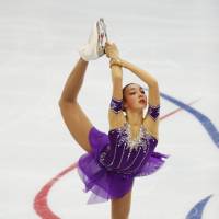 Ascending: Rika Hongo is one of the wave of young skaters looking to follow the legacies of Shizuka Arakawa, Mao Asada, Miki Ando and Akiko Suzuki. | AP