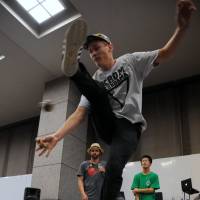 Podium: Thorkild May was awarded first prize at the Catch & Flow tournament in September. | SATOKO KAWASAKI