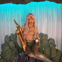 Baring her soul: A mermaid serenades visitors to Atami Hihokan.  | KAYLEIGH BARR