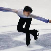 Not his best: Yuzuru Hanyu, the Sochi Olympic gold medalist and defending world champion, sits in fifth place after his short program on Friday at the NHK Trophy in Osaka. Hanyu received 78.01 points, skating to Chopin\'s \"Ballade No. 1.\"  | AP