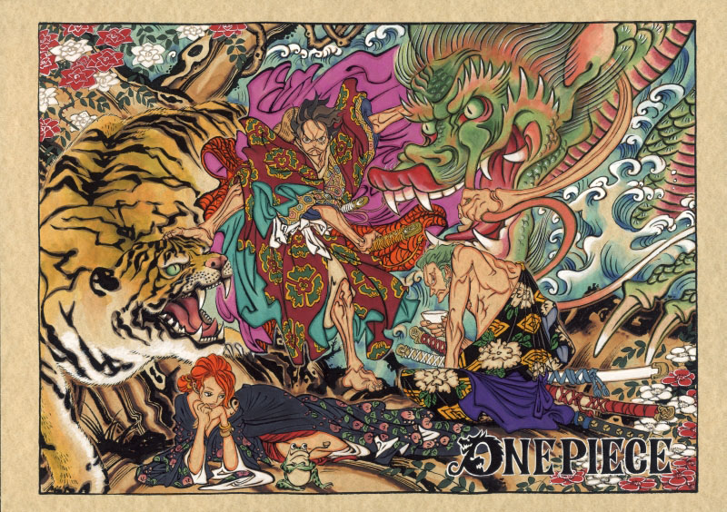Eichiro Oda's mega-hit 'One Piece' manga will be adapted for kabuki and performed in fall 2015. | EIICHIRO ODA AND SHUEISHA