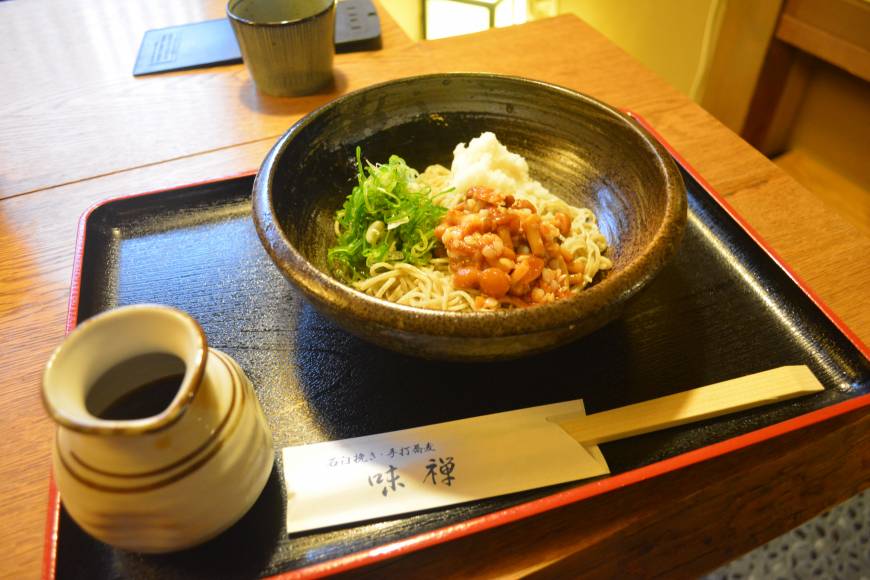 Aji-Zen It's in the sauce: The noodle-dipping sauce at Aji-Zen is particularly tasty, especially when paired with soba and nameko mushrooms. | J.J. O'DONOGHUE