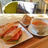 Sandwich set: Lunch at Mina_Mina includes warm treats. | J.J. O\'DONOGHUE