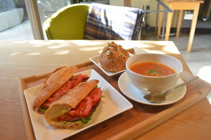 Mina_Mina Sandwich set: Lunch at Mina_Mina includes warm treats. | J.J. O'DONOGHUE