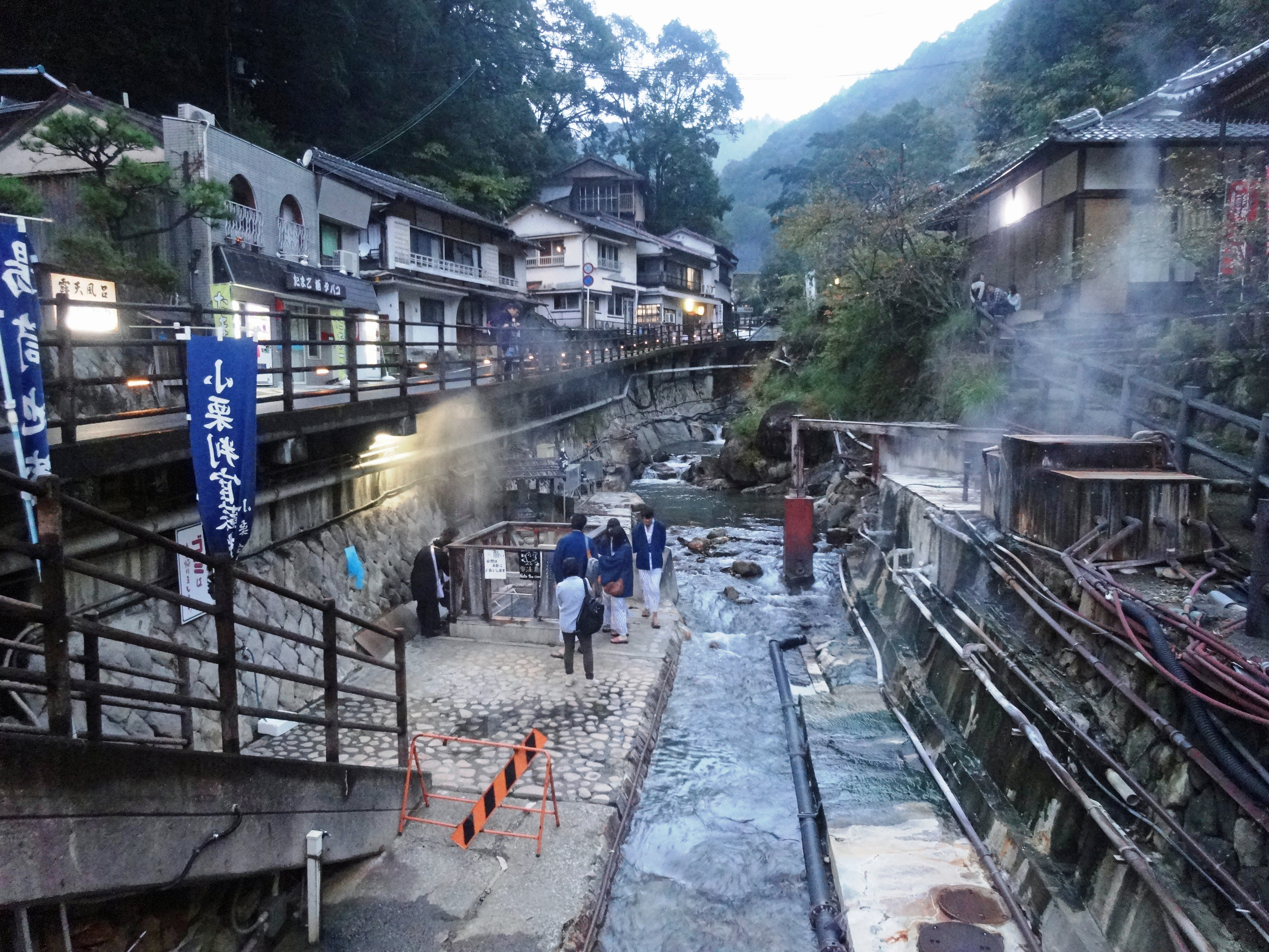 Steamy affair: Visitors explore Yunomine Onsen, Wakayama Prefecture. | MANDY BARTOK