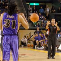 Vocal critic: Former bj-league referee Tim Greene thinks the league needs to improve its officiating department. | YOSHIAKI MIURA