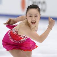 Solid start: Wakaba Higuchi placed third in the women\'s short program with 64.35 points. | KYODO
