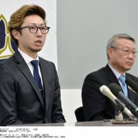 Home boy: Orix pitcher Chihiro Kaneko speaks at a news conference in Kobe on Wednesday. | KYODO