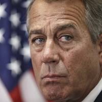 Before heading to the White House on Tuesday to meet with President Barack Obama, House Speaker John Boehner of Ohio tells reporters that the House of Representatives will pass a budget for the Department of Homeland Security but will block Obama\'s executive actions on immigration. | AP