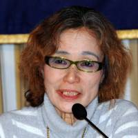 Junko Ishido, the mother of Islamic State hostage Kenji Goto, appeals for his release on Friday in a press conference at the Foreign Correspondents\' Club of Japan in Tokyo. | SATOKO KAWASAKI