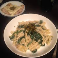 A little kick: Takana, made from pickled mustard leaf, can add a bit of flavor to a vegetarian\'s menu. | ANANDA JACOBS