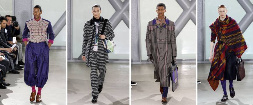 Issey Miyake latest line is a Highland fling with tartan and geometry ...